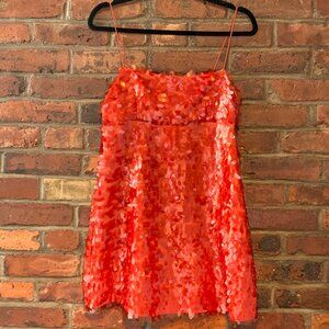 Zara Red Sequin Mini Dress XS